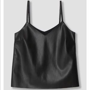 Universal Standard- Vegan Leather Cami Blouse